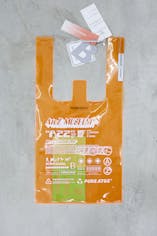 A2Z™  AtoZ MUSEUM® × BODYSONG. PVC bag Orange